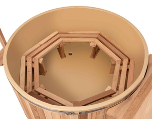 الصنوبر Thermowood خشبية الخشب أطلقت حوض استحمام ساخن وخارجية برميل الأحمر الارز حوض استحمام ساخن - Product Image 4