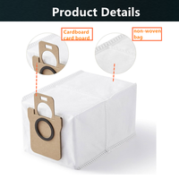 Sac à poussière de remplacement pour aspirateur robot Dreame L10s Ultra/S10 pro/X20 Pro Plus, sac filtrant non tissé, sac à déchets