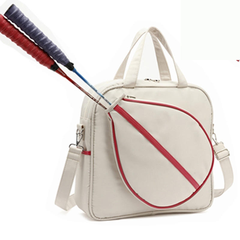 Sac de badminton blanc-grand