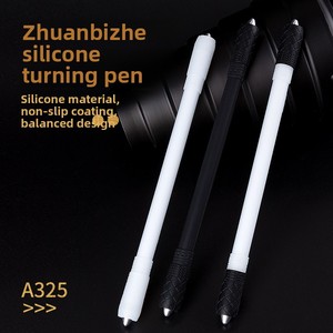 Bolígrafo giratorio de silicona Shadow Blizzard A325 - Alivio del estrés, textura de piel fresca, accesorios metálicos, tubo de almacenamiento/bolígrafo sin accesorios - Product Image 2