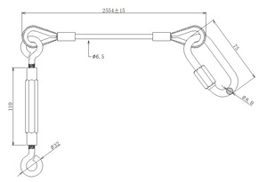 Câble en acier galvanisé, câble en acier à points, câble pour mur-rideau, câble pour structure en acier, câble pour pont, câble en acier à compression HEA - Product Image 6