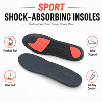 Plantillas Deportivas para Correr para Hombre, Plantillas Atléticas con Absorción de Impactos para Correr, Baloncesto y Entrenamiento, Soporte de Arco Neutro