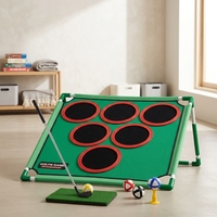 Ensemble d'entraînement de golf miniature d'intérieur avec cible de pratique et jeu de chipping familial, marque d'origine CN, sans marque