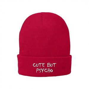 Dofine Bonnet brodé avec logo personnalisé 48-50cm, 100% Acrylique, Unisexe, Hiver, Style Décontracté, Design <span class=keywords><strong>Psycho</strong></span>, pour Magasin de Vêtements et Mode - Product Image 1