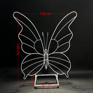 Arche en fer en forme de cœur et de lune avec roues pour décoration de mariage, arrangement de banquet d'<span class=keywords><strong>anniversaire</strong></span> en chambre privée d'hôtel - Product Image 6