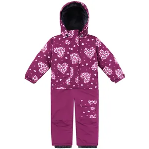 Meninas Inverno Esqui Neve One Piece Snowboarding Jumpsuit Calças Jacket Neve Quente Isolado Snowsuit para o miúdo