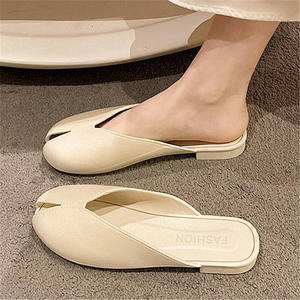 Sandalias planas clásicas de punta redonda informales cómodas para mujer, sandalias deslizantes para mujer, Sandalias planas de verano para mujer - Product Image 4
