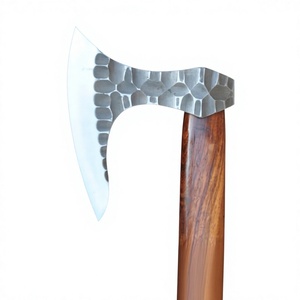 Felling <b>Axe</b> Forged Carbon Steel Head Wood <b>Handle</b> Tree Felling Tool DIY Grade Broad <b>Axe</b> - Product Image 1