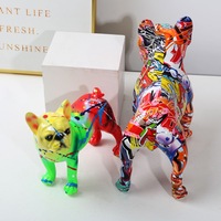 Sculpture de chien ballon en résine faite à la main, modèle de décoration intérieure et extérieure, léger, imperméable, figurine d'animal artistique
