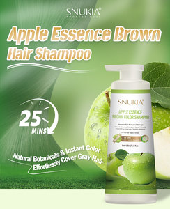 SNUKIA Apple Essence Instant Brown Haars hampoo 25 Min. Abdeckung Grau 3-in-1 Färbe shampoo mit Botanicals-Extrakt Fo-Ti & Ginseng - Product Image 2