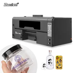 Baosiwei El nuevo tamaño A3 2-en-1 con máquina laminadora transfiere barniz Impresión de logotipo Uv Dtf impresora directamente a Ab Film Magic