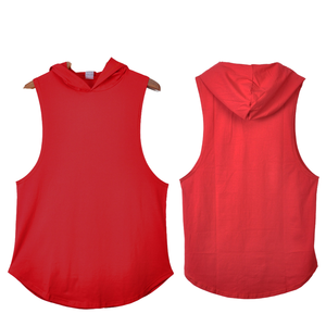 Vente en gros, expédition immédiate, sweat-shirt sans manches d'hiver pour hommes et garçons, logo personnalisé, sport, gym, 100% coton, respirant, imprimé en relief, uni - Product Image 1