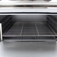 Cuisinière à gaz commerciale à 4 ou 6 brûleurs, en acier inoxydable, avec four, pour restaurant et cuisine, directement de l'usine