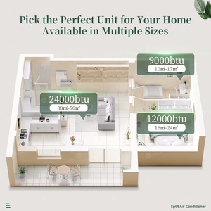 Кондиционер Gree AC 9000Btu 12000Btu 18000Btu 24000Btu охлаждающий только воздуховод <span class=keywords><strong>Split</strong></span> Aire Acondicionado - Product Image 5