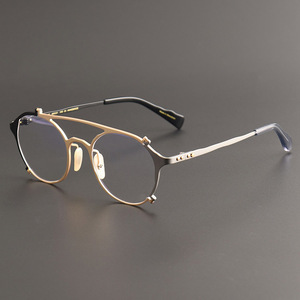 MM-0027 di lusso in titanio, occhiali da vista, montature di alta qualità, Design leggero e solido per la lettura Unisex All - Product Image 3