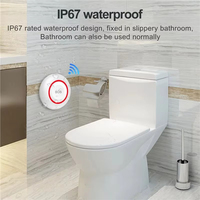 SINGCALL Tuya WiFi Bouton d'urgence intelligent SOS pour la maison, alarme pour personnes handicapées, système d'alerte sans fil pour infirmières et personnes âgées