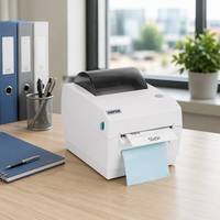 Printer Label Cloud HS-K39 110mm WiFi 4G GPRS USB LAN BT Pencetak Barcode untuk Logistik Gudang