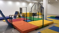 Barres de gymnastique pour enfants, réglables, multi-stations, 4 barres horizontales, barres parallèles inégales, anneaux volants, équipement de gymnastique