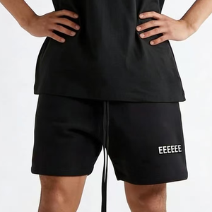 Pantaloncini da <span class=keywords><strong>uomo</strong></span> Fere <span class=keywords><strong>in</strong></span> 100% cotone, tinta unita, per <span class=keywords><strong>palestra</strong></span>, set estivo pesante 350g, casual, su misura, alta qualità, da <span class=keywords><strong>uomo</strong></span> - Product Image 6