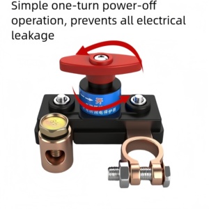 Interrupteur de déconnexion de batterie de voiture 12V 24V, interrupteur manuel de coupure pour camion, camping-car, <span class=keywords><strong>bateau</strong></span>, <span class=keywords><strong>remorque</strong></span>, protection contre les fuites - Product Image 3