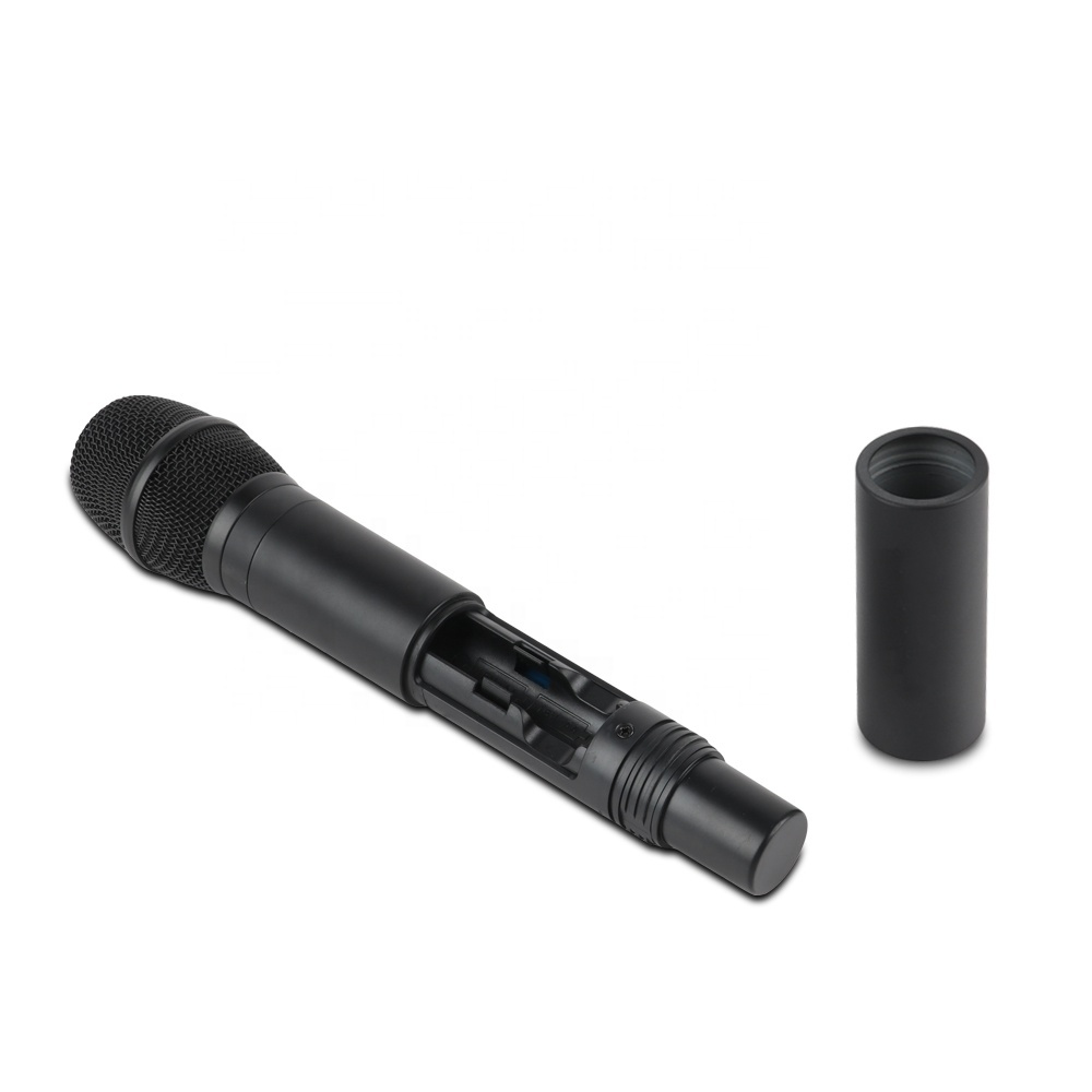 Portable sans fil uhf woval micro professionnel pour le chant