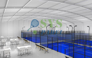 Cubierta <span class=keywords><strong>de</strong></span> Pista <span class=keywords><strong>de</strong></span> Padel Eléctrica con Apertura Automática Techo Tienda <span class=keywords><strong>de</strong></span> Campaña Pistas Clásicas Fábrica <span class=keywords><strong>de</strong></span> Padel Pista Panorámica - Product Image 3