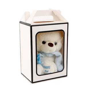 Bán Buôn Đồ chơi lưu trữ hộp carton với cửa sổ rõ ràng chất lượng cao Quà Tặng Búp Bê hộp với xử lý - Product Image 3