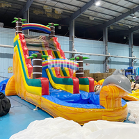 Toboggan aquatique gonflable géant écologique commercial et château gonflable avec garantie de 3 ans pour adultes