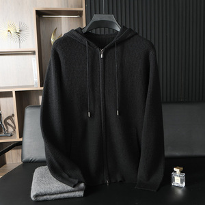 <span class=keywords><strong>Cardigan</strong></span> di Lusso da Uomo in Cashmere Sostenibile <span class=keywords><strong>con</strong></span> Cappuccio e Zip, Lavorato a Maglia in Lana, Tracciabile, <span class=keywords><strong>con</strong></span> Decorazione a <span class=keywords><strong>Cerniera</strong></span>, Personalizzabile per l'Autunno e l'Inverno - Product Image 6