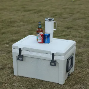 Glacière Portable de 50l, glacière rotomulée avec ouvre-bière, pour voyage, Camping, vente en gros