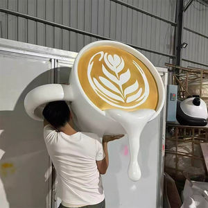 Ornements <span class=keywords><strong>de</strong></span> tasse à café fondante 2026, statue en résine, nouveau style, décorations <span class=keywords><strong>de</strong></span> bar à café, décoration extérieure, logo <span class=keywords><strong>de</strong></span> tasse à café - Product Image 6