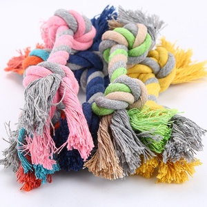Jouet à mâcher pour <span class=keywords><strong>chien</strong></span> en corde de coton de petite taille, 18 cm, amusant, interactif, durable, indestructible, résistant aux morsures, accessoire pour animaux de compagnie - Product Image 3