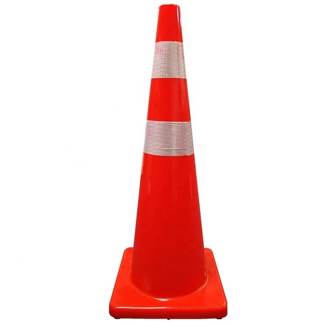 90cm 900mm 36" Inch Pvc Orange Reflective Road Safety Construction Traffic Cone for Building Highway Driveway Parking Use
