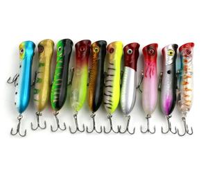 Hengjia Popper Fishhooks <span class=keywords><strong>Stickbait</strong></span> 8CM 11G <span class=keywords><strong>Leurre</strong></span> de pêche flottant - Product Image 2