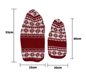 Рождественский вязаный свитер с высоким воротником-M, Недорогая модная одежда для собак с индивидуальным логотипом