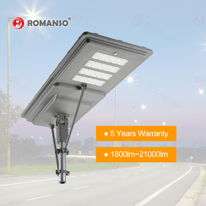 5 Years Warranty IP66 20W 30W 60W 80W 100W 120W 160LM/W LiFePO4 Battery PIR <b>Motion</b> Integrated Solar Street <b>Light</b> - Product Image 3