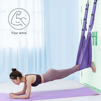 Hamaca de Yoga Aéreo de Algodón para Pilates, Accesorios de Gimnasio en Casa, Capacidad de 300 Libras, con Bolsa de Almacenamiento y Fijación a Puerta, Venta al por Mayor de Fábrica OEM