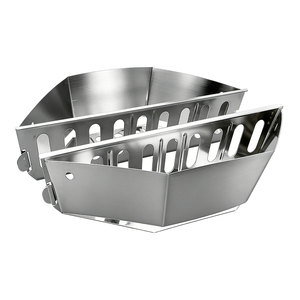 Pinnovo Char-Basket Soportes para <span class=keywords><strong>Briquetas</strong></span> de Carbón de Acero Aluminizado, Cestas para Combustible para Asado Indirecto, Compatibles con Parrillas de Carbón Más Grandes - Product Image 6