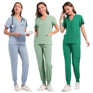 Vente directe usine – Tenue médicale multicolore, uniforme d'infirmière, <span class=keywords><strong>blouse</strong></span> chirurgicale à col en V, coupe ajustée - Product Image 5