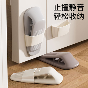 Door Stopper Rubber Floor Mount Anti Collision Door Wedge 5mm 22mm Gap Width White Gray Brown - Product Image 5