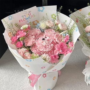 Papel de colores para niños de 100 g, papel kraft grueso, material de embalaje para flores frescas, material artístico para flores de papel - Product Image 1