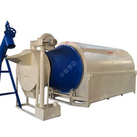 Nouveau sécheur rotatif à tambour contrôlé par PLC, petite production, avec boîte de vitesses et fonctionnalités multifonctionnelles pour applications alimentaires et industrielles