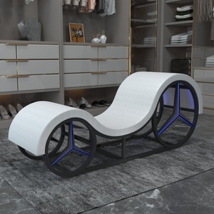 Sofá Moderno de Metal para Parejas, Ideal para Hoteles Temáticos, Apartamentos Pequeños, Bodas, Sala de Estar, Balcón, Yoga, Regalo de Boda, Internet - Product Image 1