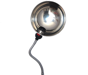 Lámpara Quirúrgica Móvil Sin Sombra de 300W Halógena 000Lux con Altura Ajustable y Cuello de Cisne de Acero Inoxidable para Quirófano - Product Image 3