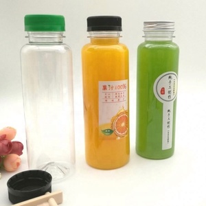 2026 Wholesale 8oz 12oz 16oz clear Food Grade Pet square Beverage <b>Plastic</b> Juice and Water PET Bottle With <b>Cap</b> - Product Image 6