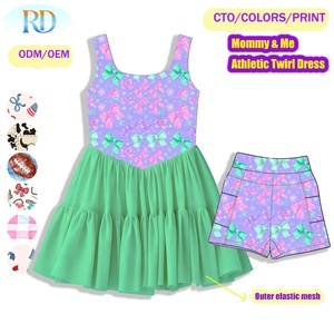 Vestito Sportivo Personalizzato per Bambine, Abito Senza Maniche in Tulle, Outfit Coordinato Mamma e Figlia, Servizio Personalizzato ODM OEM - Product Image 3