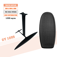 Vente chaude, usine OEM spécialisée dans le foil en carbone GY1099 + planche de surf à pompe SUP hydrofoil, foil à aile, hydrofoil à pompe, surf