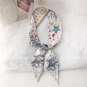 春夏塔罗牌印花围巾多功能装订袋带丝带小围巾发带头饰 - Product Image 3