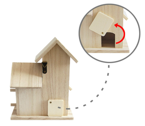 Ucuz fiyat çin katı ahşap duvara monte özelleştirilmiş kuş kafesi - Product Image 6