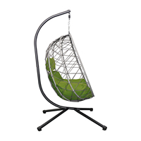 Fauteuil suspendu en forme d'œuf pour jardin, patio, resort – Fauteuil suspendu décontracté et robuste en corde tressée, idéal pour la détente – Prix usine abordable